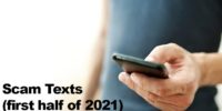 Text scams spreading in first half of 2021